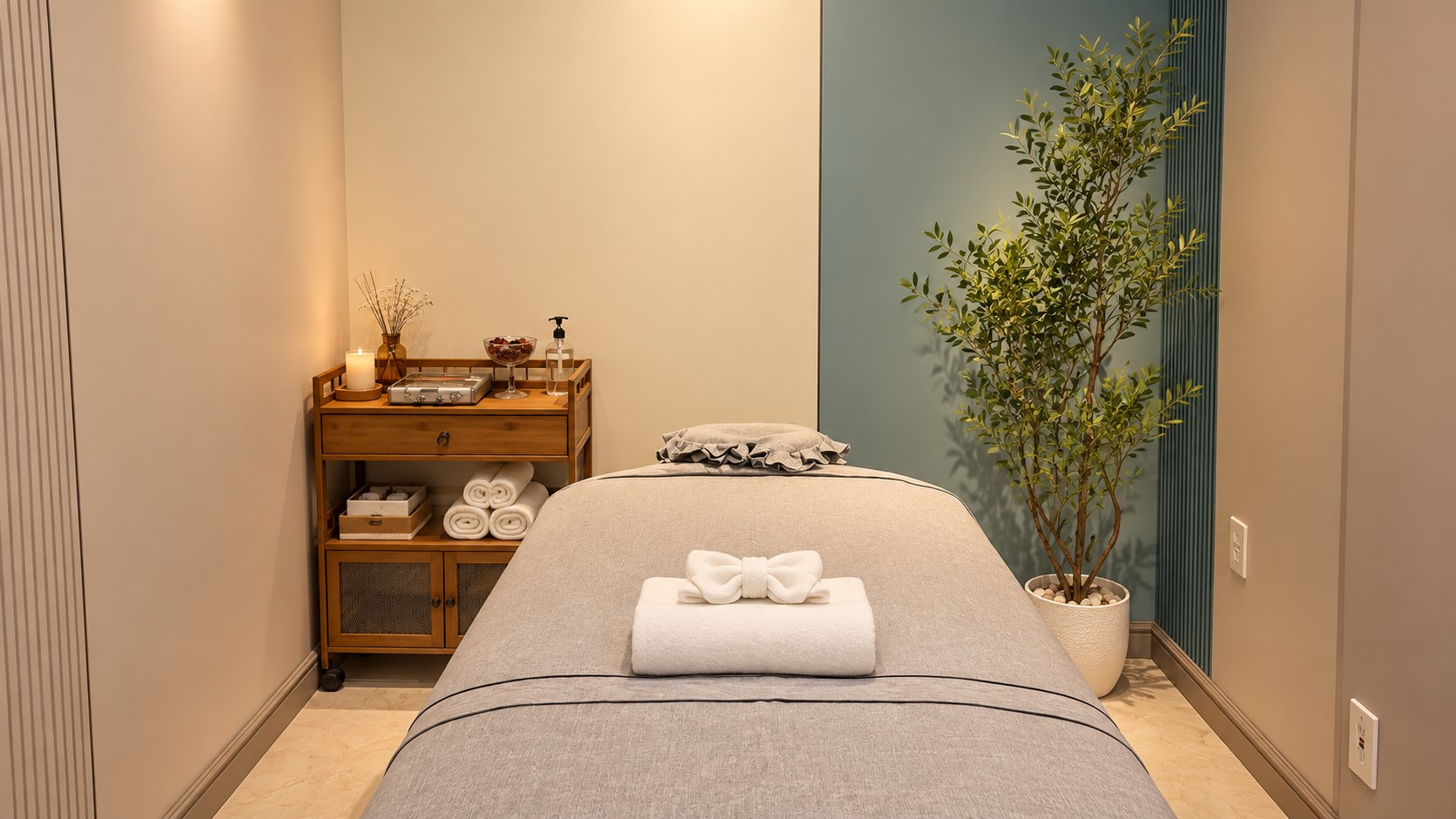 A personalized massage in a calm private treatment room