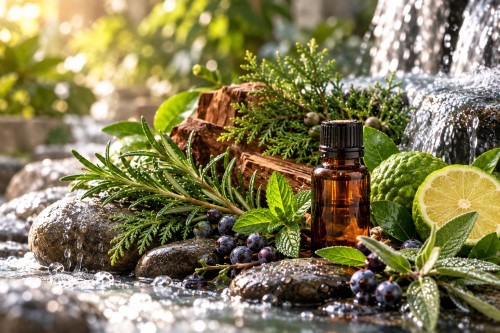 Oil cleaning head spa essential oils