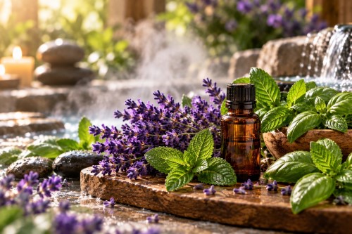 Headache head spa essential oils